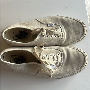 Vans Men's White Canvas Sneakers